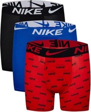 Nike Boys' 3-Pack Dri-fit Boxer Briefs 1811 - M, Univ.Red/Black, A3 B386T 