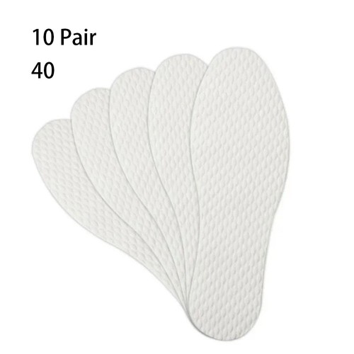 10Pair/Pack Deodorant Nature Wood Pulp Insoles Thin Sports Shoes Sole Men Woman - Picture 16 of 21