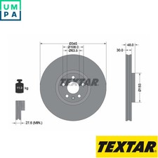 2x BRAKE DISC 92289805 FOR VOLVO XC90/II XC60 EC40 S90 EX40 V90/Cross/Country  