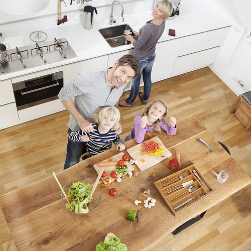Expandable Kitchen Drawer Organizer for Cutlery and Utensils, Adjustable Wood... - Picture 6 of 8