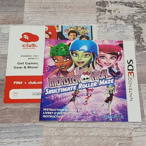 Monster High: Skultimate Roller Maze (Nintendo 3DS, 2013) Complete CIB Tested  - Picture 12 of 15
