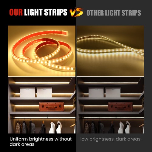 230V LED Streifen 2835 SMD Stripe Band Lichtband Lichterkette Wasserdicht IP67 - Afbeelding 15 van 18