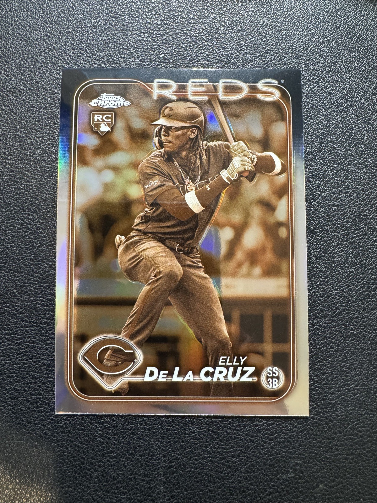 Elly De La Cruz 2024 Topps Chrome Rookie Sepia Refractor #44 Cincinnati Reds