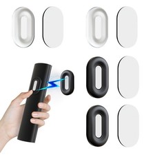 Magnetic Remote Control Holder Wall Mount,4 Pack Silicone 4 Pack, Black White