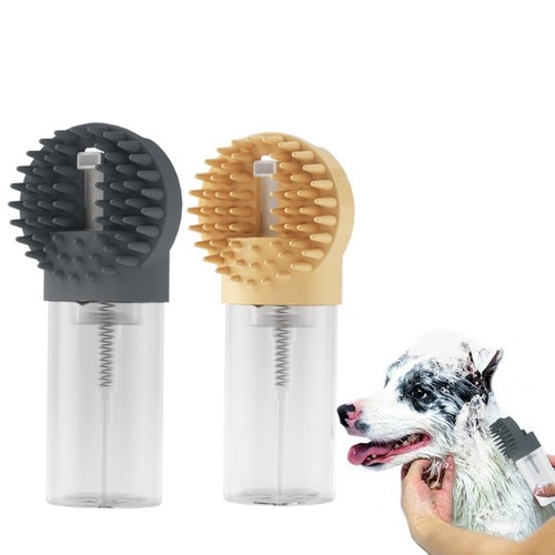 Silicone Pet Brush for Bathing Effective Cleaning and Soothing Massage for Pets
