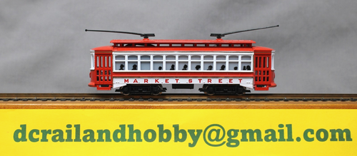 BACHMANN #1310 Market Street "Powered" Brille Trolley #45, C8 Runs Great - Picture 2 of 6