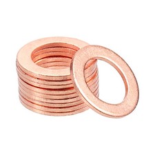 100Pcs 10mm x 16mm x 1 Copper Flat Washers Screw for Bolt