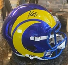 Kyren Williams Signed Los Angeles Rams Full Size Replica Helmet Beckett COA