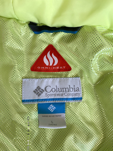 Columbia Jacket Girls L Green Waterproof Magic Mile Tippet Digi Print Outdoor - Picture 8 of 12