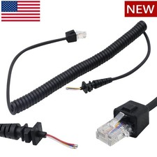 Mic Cable Micorphone Cord For Motorola GM300 SM50 M1225 CDM GM3188 GM3688 Radio