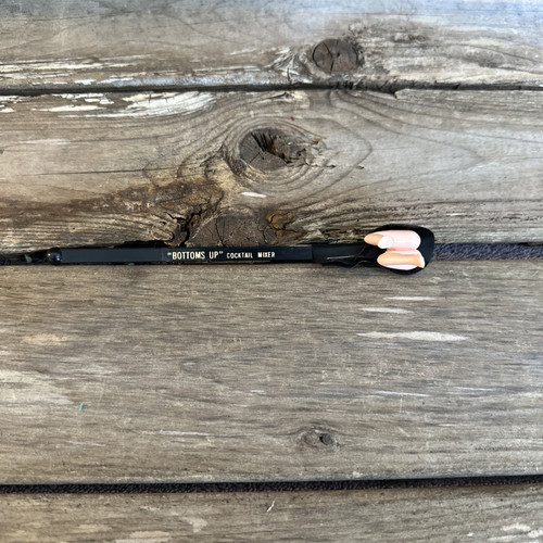 Vintage Bottoms Up Cocktail Mixer Naked Bar Ware Swizzle Stick 7" - Picture 1 of 5