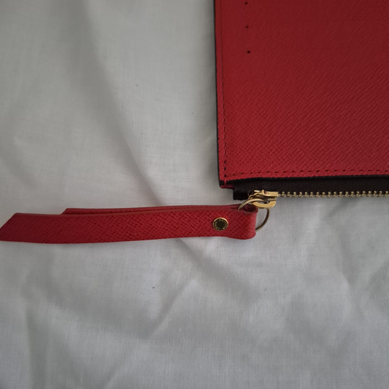 Authentic Louis Vuitton  red interior Adele Monog… - image 8