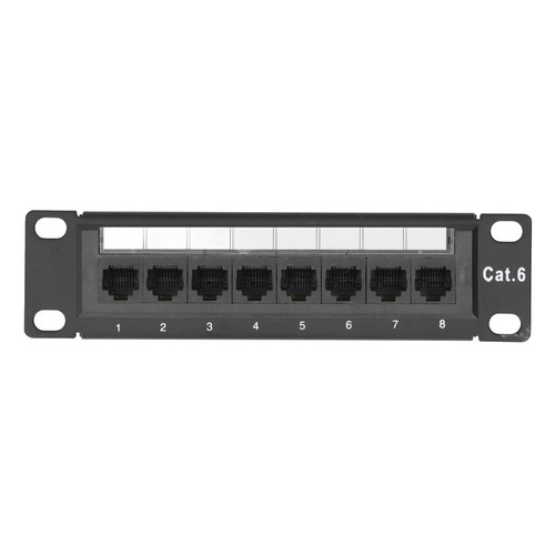 8 Ports Wand Netzwerk Patch Panel UTP Cat6 Unshielded Verdrahtung Halterung - Afbeelding 7 van 22