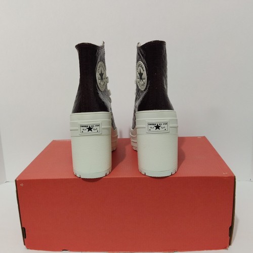 Damen Converse Chuck 70 de Luxe Absatz Hi Crinkle Leder A13387C Größe 6,5 - Bild 5 von 8