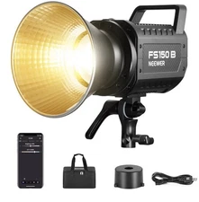 NEEWER FS150B LED Video Light 2.4G/APP Control,130W Bowens Mount Travel Case