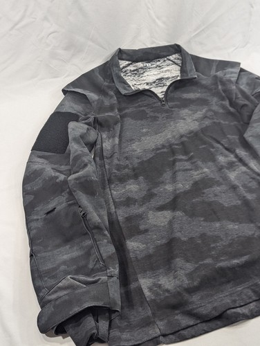 Propper Long Sleeve 1/4 Zip Camo Pullover Mens XL Regular Military Gray Black - Picture 2 of 8