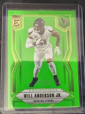 2025 PANINI DONRUSS WILL ANDERSON JR ASPIRATIONS LIME GREEN 658/999