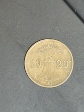 Germany 1-Reichspfennig, 1929 A. KM# 37, copper. Wheatsheaf.