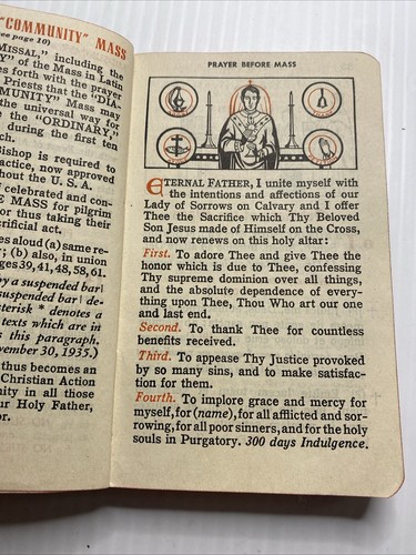 MY SUNDAY MISSAL EXPLAINED FATHER STEDMAN 1954 Paperback - Picture 11 of 16