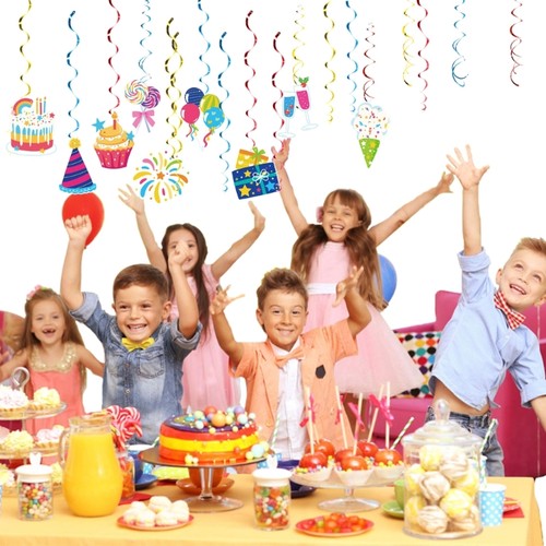 Multipurpose Birthday Adornment Set Swirls Honeycomb Accessory for Party - Picture 2 of 8