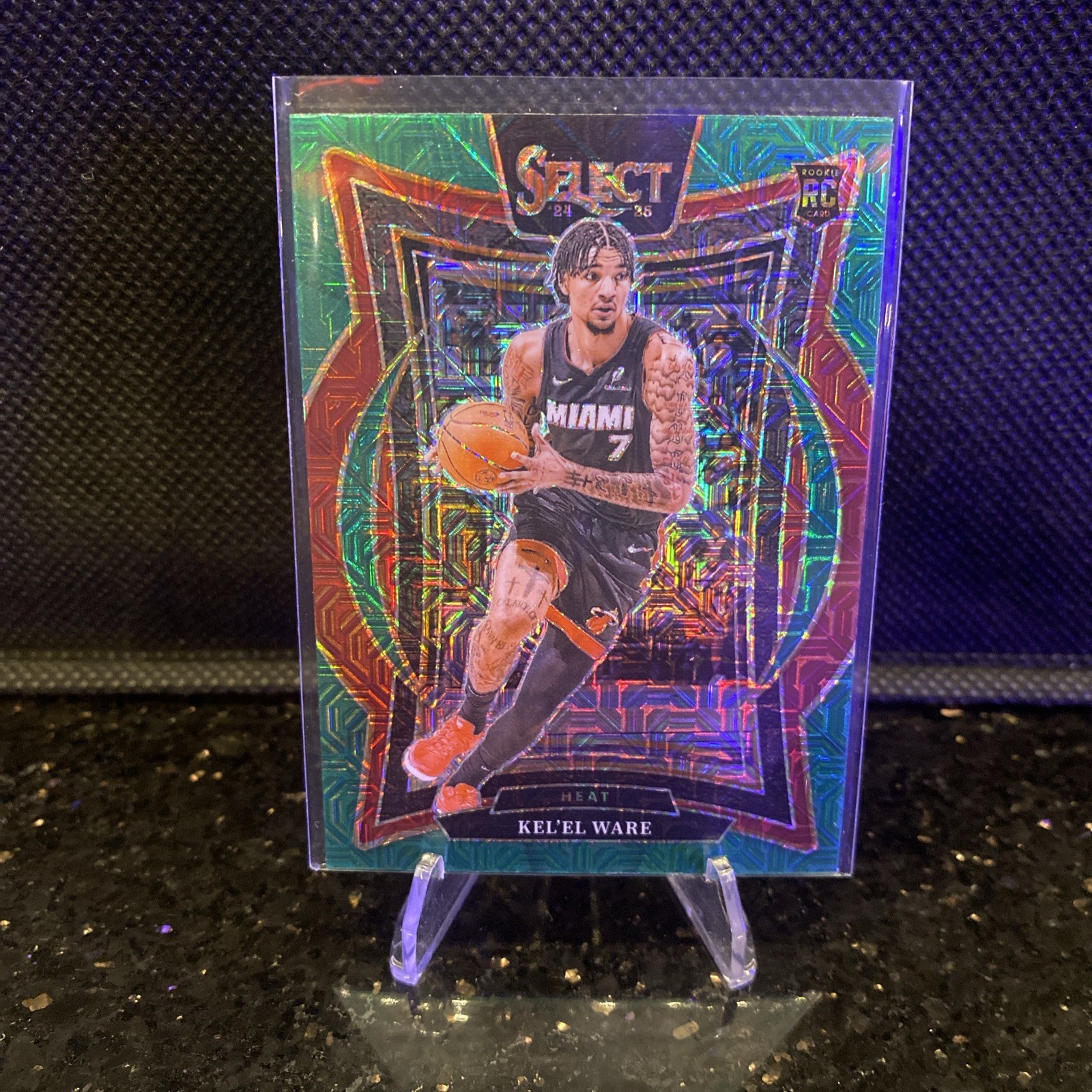 2024-25 Select Basketball Kelel Ware Green Mojo Rookie Card RC #66 Miami Heat 🔥