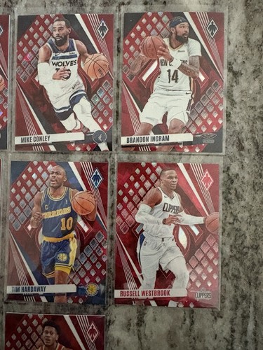 2023-24 Panini Phoenix Tim Hardaway Red Ice Lote 7 Westbrook Ingram Hunter - Imagen 3 de 5