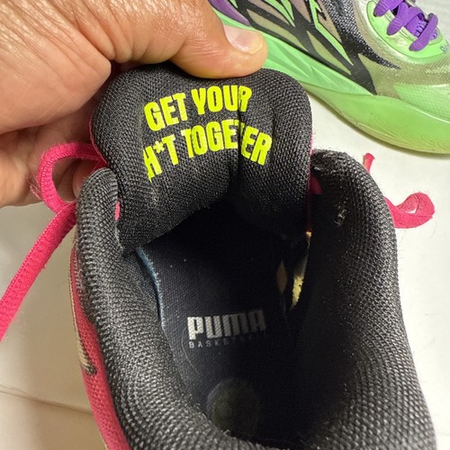 M.E.L.O. 02 Rick And Morty  Puma Basketball Shoes Kids Size 5.5 As Is SEE PICS - Picture 8 of 14