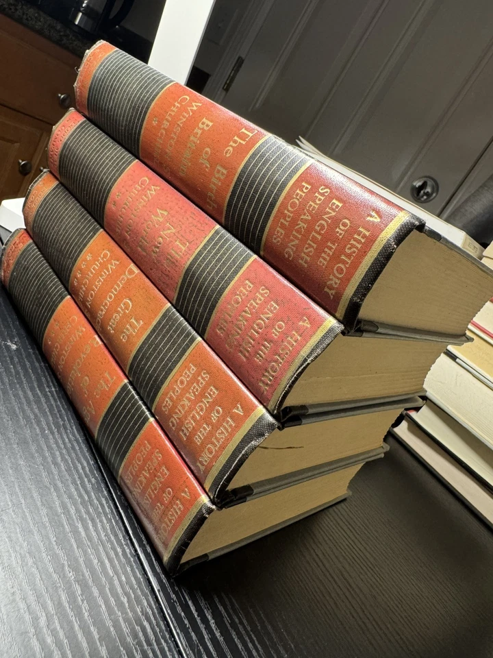 A History of the English Speaking Peoples 4 Vol Book Set Winston Churchill 1956 - Image 2 of 3