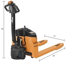 Self-Propelled Electric Pallet Jack, 3300 lb. Cap., 27"W x 45"L Forks