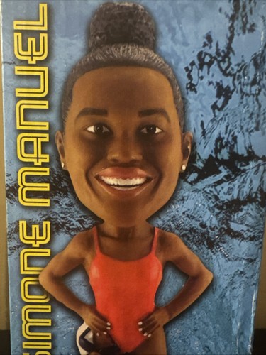SIMONE MANUEL 2021 BOBBLEHEAD (SUGAR LAND SKEETERS) OLYMPIC GOLD MEDAL SWIMMER - Picture 23 of 24
