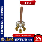 5 in 1 Pie Tee Top Hat Tart Patty Shell Fried Croustade Brass Copper Mold