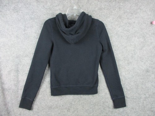 Hollister Hoodie Womens Extra Small Black Pullover California Script Sweater - Picture 5 of 9