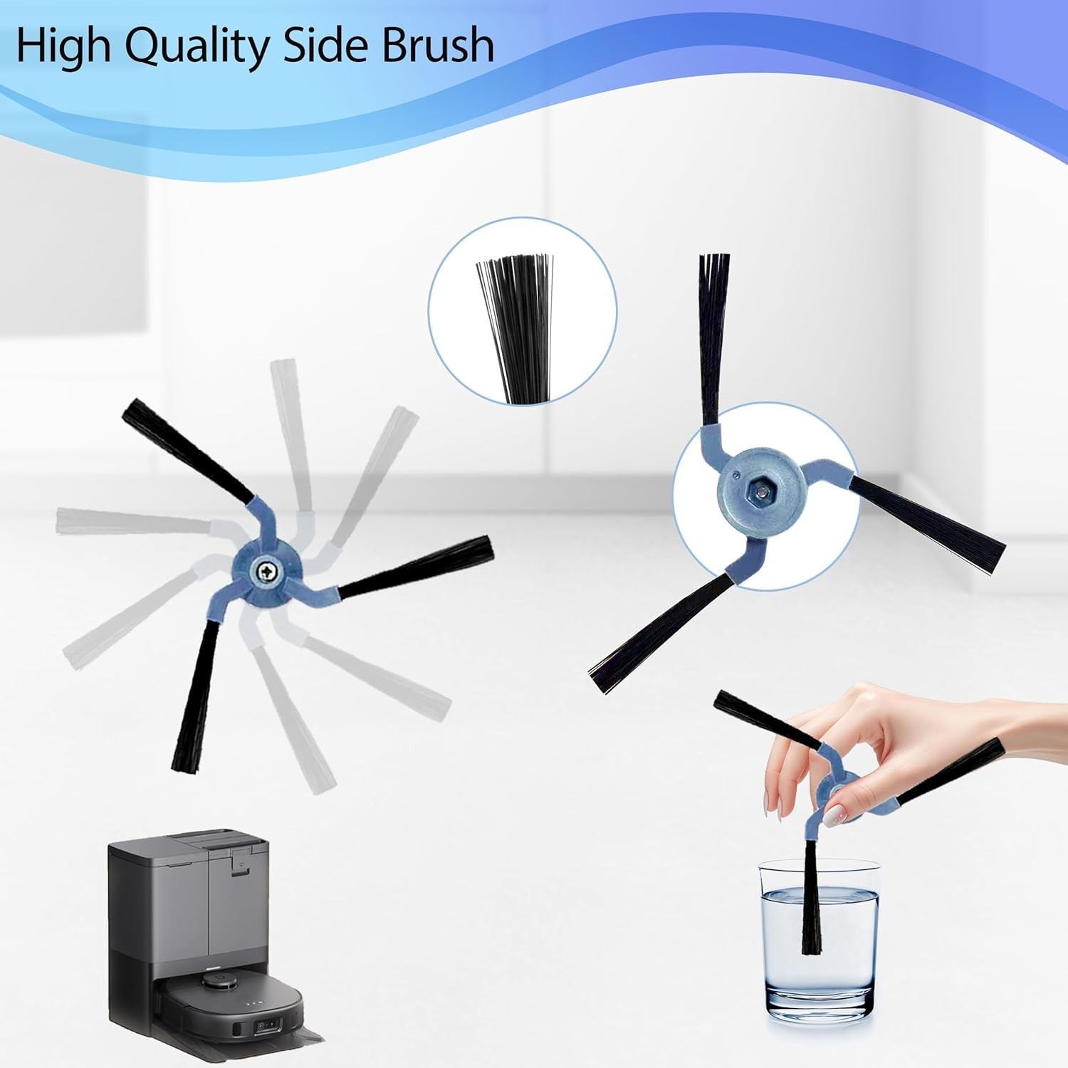 24 Pack Replacement Parts Accessories Compatible for Eufy X10 Pro Omni Vacuum