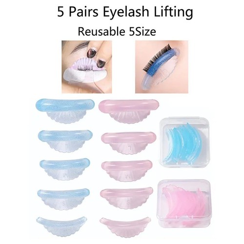 5 Paar Wimpernlifting Silikon Pads 5 Größen Wimpern Dauerwelle Lockenwickler Augenklappen Werkzeuge Kit - Bild 1 von 17