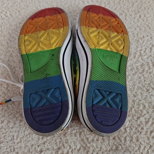 Converse All Stars Pride Chuck Taylor Herren 3 Damen 5 Rainbow Hi Top Limited Edition - Bild 12 von 13