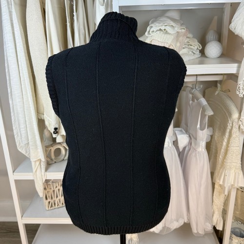 Northcrest talla. Chaleco Suéter Lg, Tejido Cable, Elegante Día Noche Oficina Carrera #4416 - Imagen 2 de 7