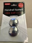 Rothley Stair Rail End Flat Cap 2 Pack Brushed Polished Effect R974JC R974JN