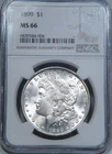 1899 Morgan Silver Dollar NGC graded MS 66 "ABSOLUTELY STUNNING"