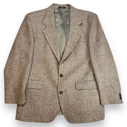 Blazer uomo vintage Orvis Harris tweed taglia 42 R cappotto sportivo due bottoni giacca tuta - Foto 1 di 14