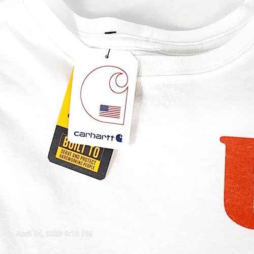 Carhartt Men's Small Relaxed Fit Midweight Short-Sleeve USA Graphic T-Shirt New - Picture 7 of 7
