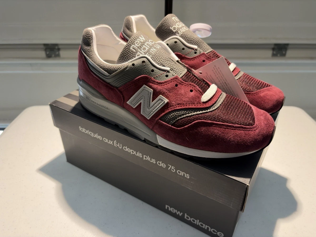 New Balance 997H in Indigo and Grey, mesh upper with burgundy suede 6.5M New Balance 997 Burgundy for sale | eBay main image 3