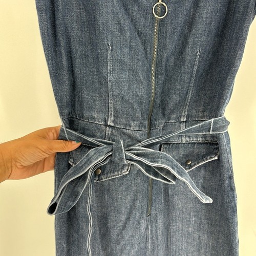 Paige Ria Denim Jumpsuit sold at Anthropologie cropped wide leg size 6 - Picture 9 of 15