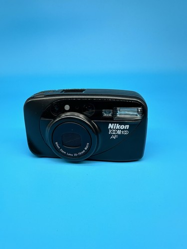 Nikon Zoom 100 AF 35mm Film Point And Shoot Camera Black Tested & Working - Picture 9 of 12
