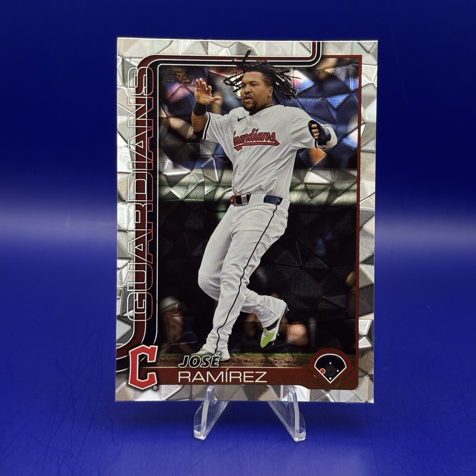 2025 Topps Series 1 Jose Ramirez Diamante Foil Parallel #269 Cleveland Guardians