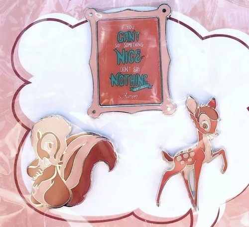Disney Wisdom Serie - Bambi Pin Set - Limited Release - 3 Pins - Serie 8 von 12 - Bild 2 von 8