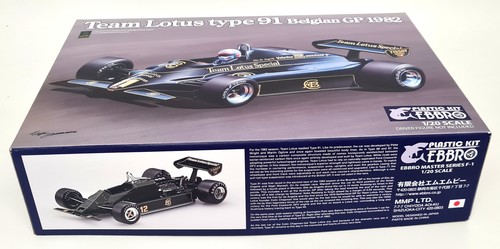 Ebbro 1/20 Lotus Type 91 Belgian GP 1982 Team Plastic Model Car F1 Kit - Bild 3 von 5