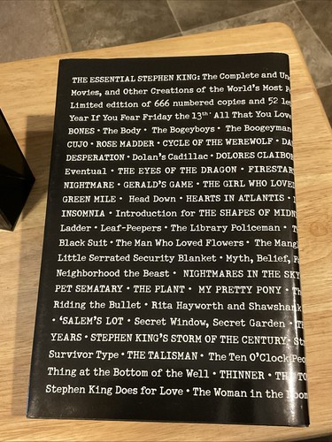 The Essential Stephen King Stephen Spignesi HC/DJ Slipcase Signed X9 #’d 519/666 - Bild 3 von 10