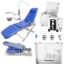 Dental Portable Delivery Unit Rolling Box Air Compressor Suction / Folding Chair