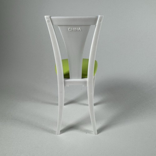 Mattel Barbie Replacement Chair Dining Kitchen Green White Vintage 5.25" Tall - Picture 7 of 8
