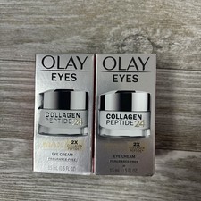 Lot Of 2  Olay Eyes Collagen Peptide 24 Max Eye Cream Fragrance Free 15mL